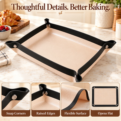 🍪 Foldable Silicone Baking Tray – Bake, Release & Store with Ease