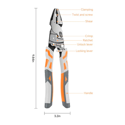 55-steel self-locking anti-slip ratchet pliers