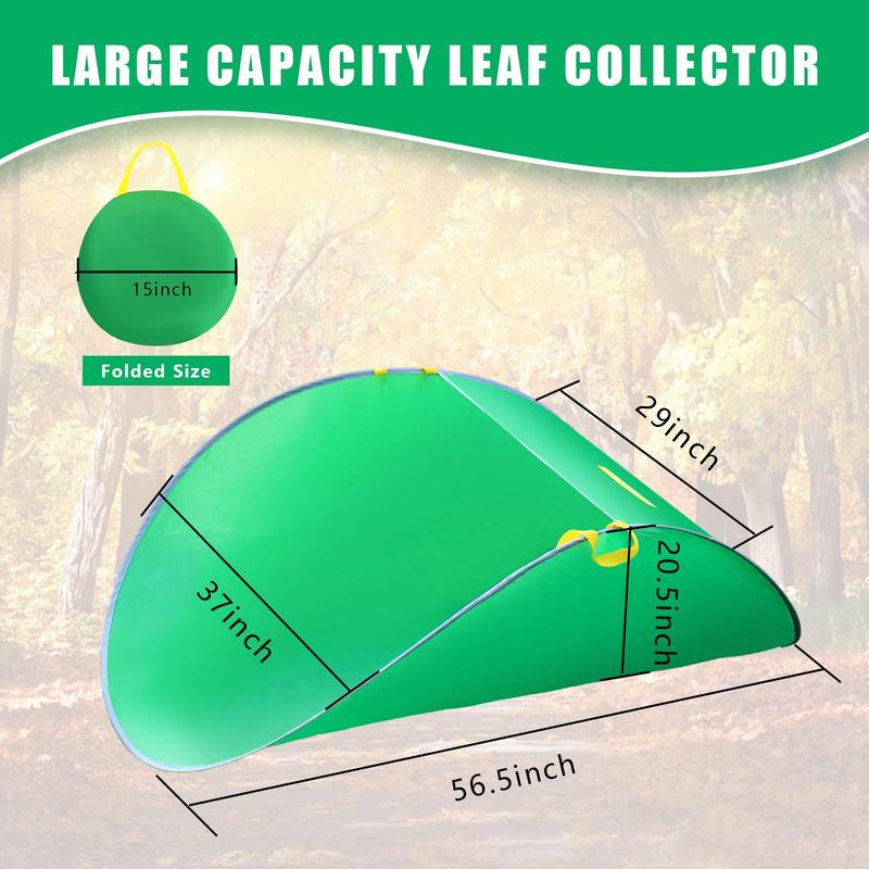 Green Leaf Collection Garden Leaf Gathering Tent - Portable, Easy-to-Use Garden Cleaning Tool for Outdoor Cleanup,toolupgrade