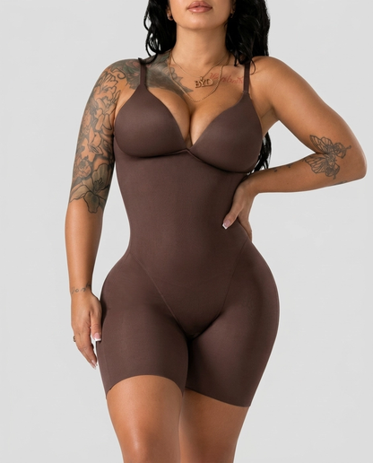 Seamless Shaping Bodysuit with Wire-Free Cups, Tummy & Butt Lift