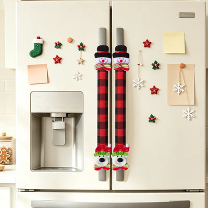 Plush Christmas Refrigerator Door Handle Covers