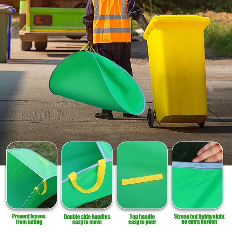 Green Leaf Collection Garden Leaf Gathering Tent - Portable, Easy-to-Use Garden Cleaning Tool for Outdoor Cleanup,toolupgrade