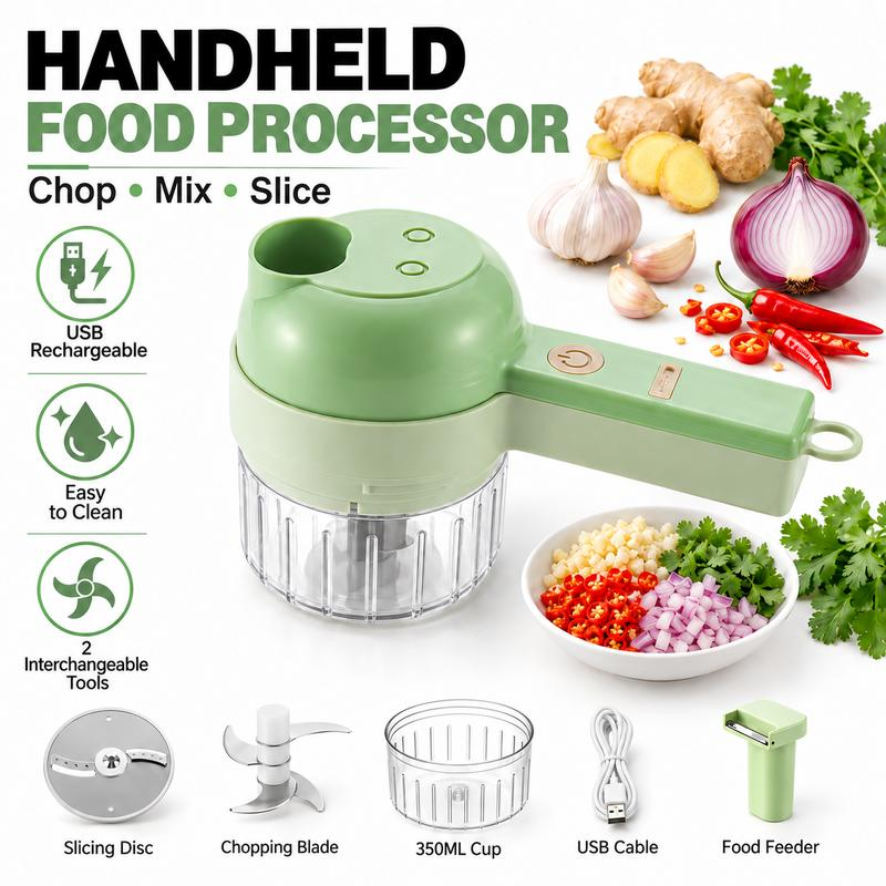 4-in-1 Multifunctional Electric Vegetable Cutter