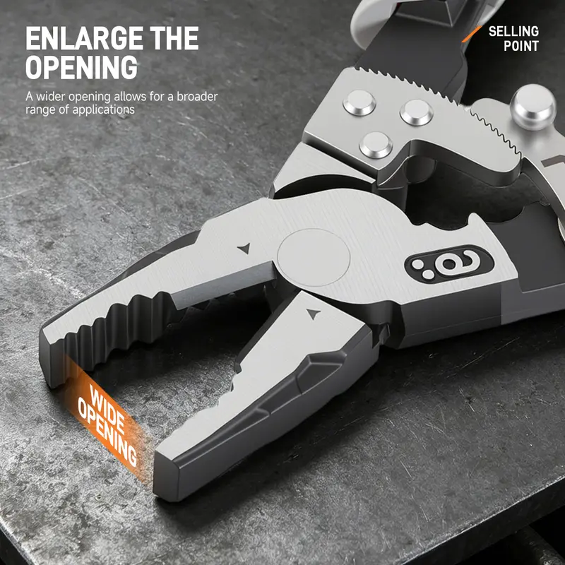 55-steel self-locking anti-slip ratchet pliers