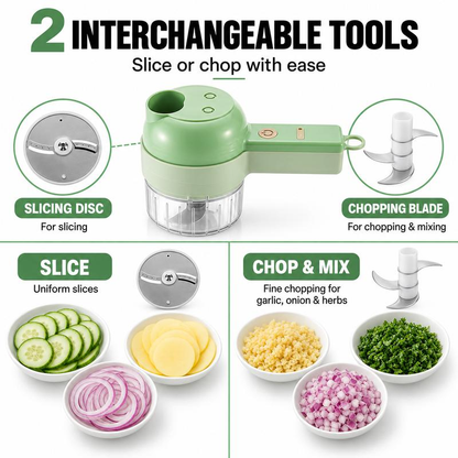 4-in-1 Multifunctional Electric Vegetable Cutter