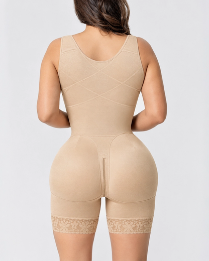 Colombian Stage 2 Faja Bra-Free Tummy Control Butt Lifter Shapewear