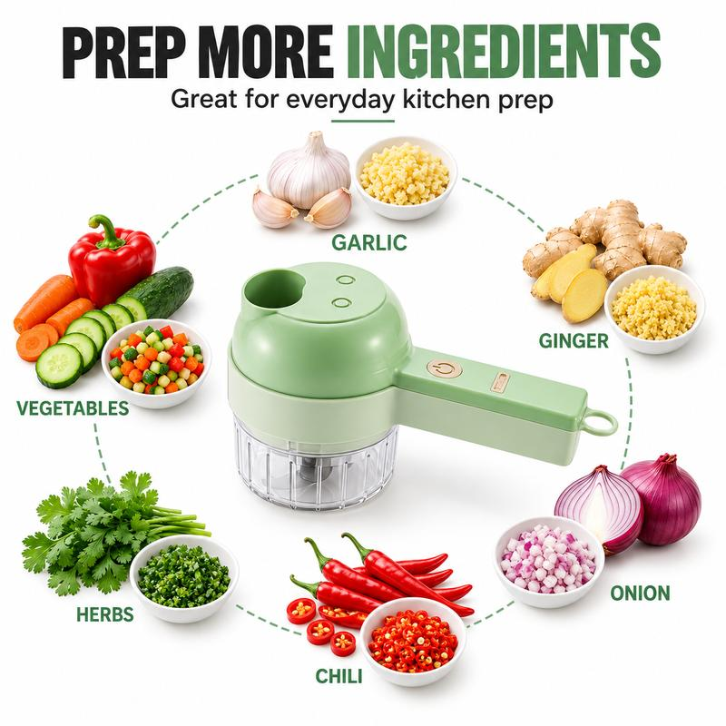 4-in-1 Multifunctional Electric Vegetable Cutter