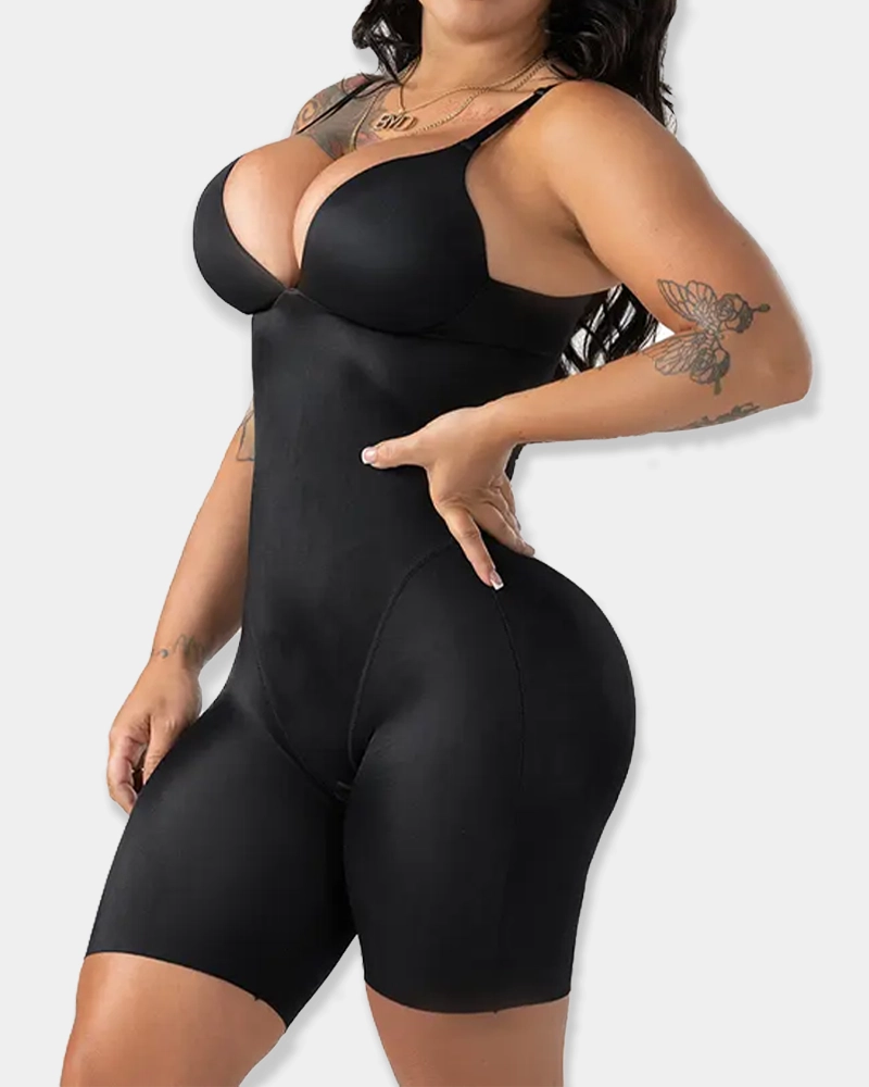Seamless Shaping Bodysuit with Wire-Free Cups, Tummy & Butt Lift