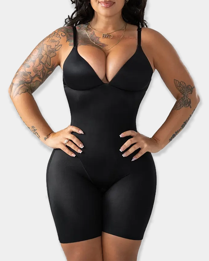 Seamless Shaping Bodysuit with Wire-Free Cups, Tummy & Butt Lift